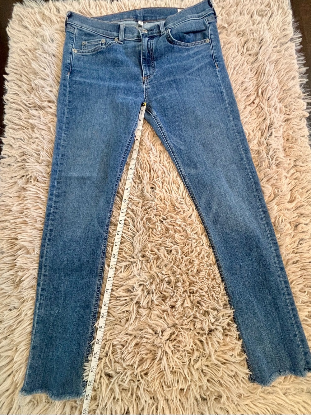 rag & bone Women's Skinny Jeans in Medium Blue